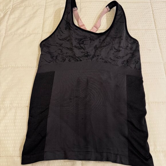 Fabletics, Tank Top, Medium, Black with Pink straps - Picture 2 of 3